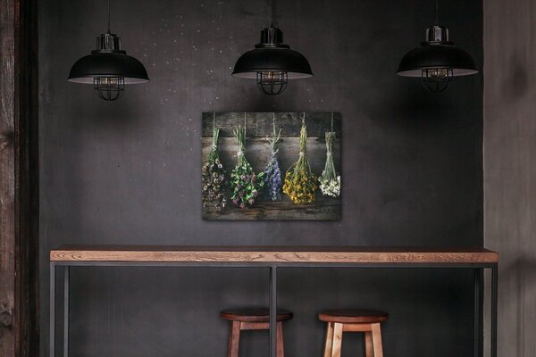Impresi Tablou Dry flowers - 90 x 70 cm