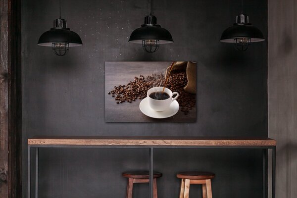 Impresi Tablou Cup Of Coffee White - 60 x 40 cm