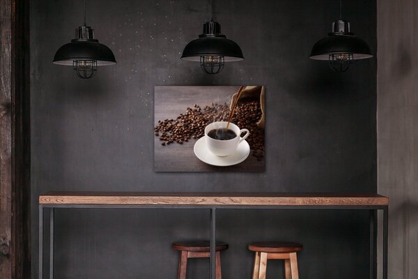 Impresi Tablou Cup Of Coffee White - 90 x 70 cm