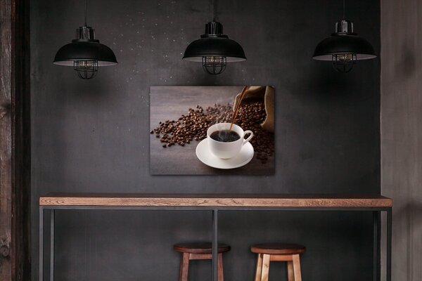 Impresi Tablou Cup Of Coffee White - 70 x 50 cm