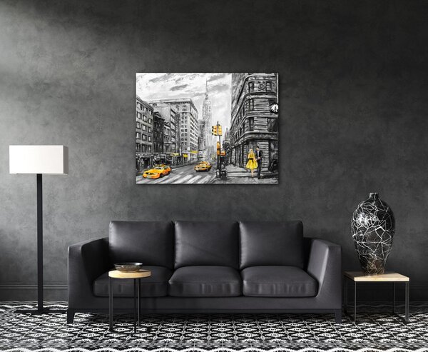 Impresi Tablou New York Yellow Details - 90 x 70 cm