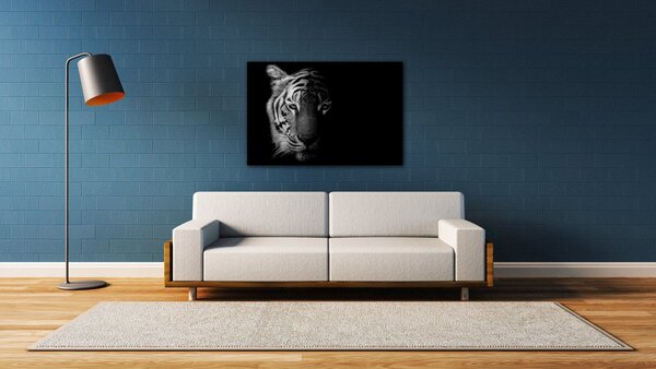 Impresi Tablou Tiger black and white - 60 x 40 cm