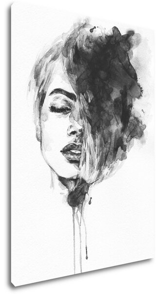 Impresi Tablou Woman black and white ilustration - 50 x 70 cm