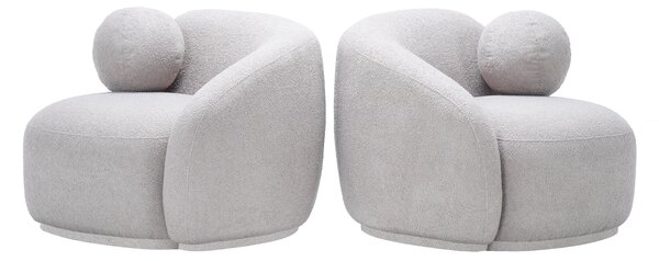 Fotoliu oglindă Bourbon bouclé Grey D06