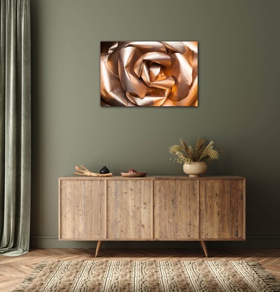 Impresi Tablou Golden paper rose abstract - 60 x 40 cm