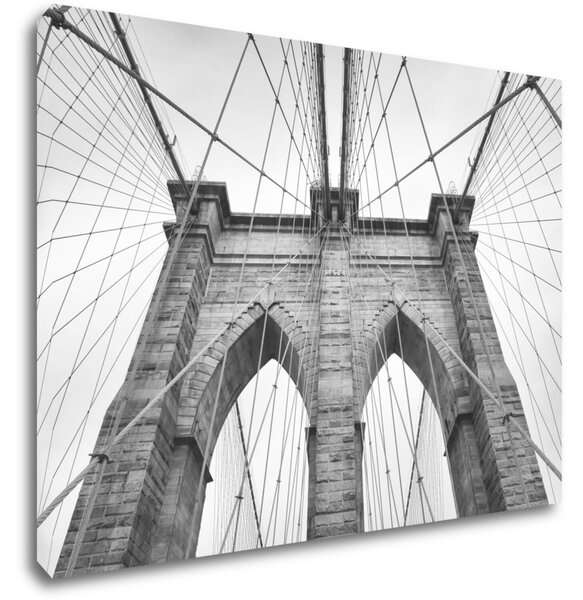 Impresi Tablou Brooklyn bridge black and white - 70 x 50 cm