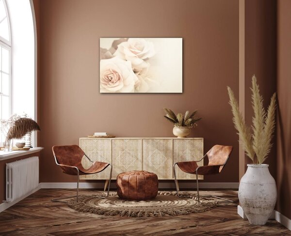 Impresi Tablou White roses - 60 x 40 cm