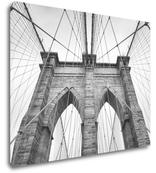 Impresi Tablou Brooklyn bridge black and white - 90 x 70 cm