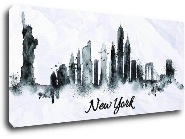 Impresi Tablou New York panorama - 90 x 40 cm