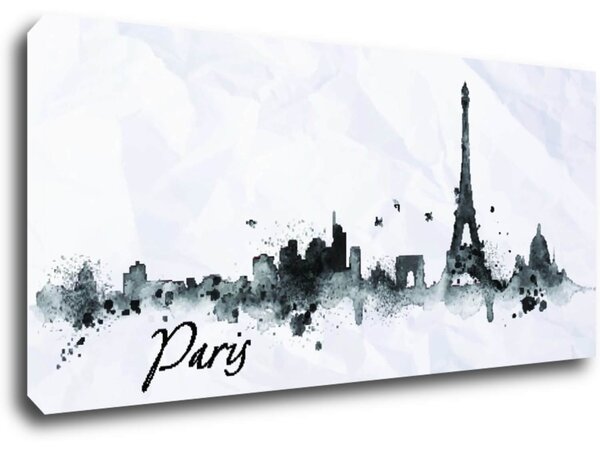 Impresi Tablou Paris panorama - 90 x 40 cm