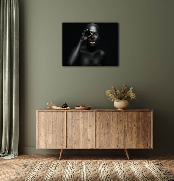 Impresi Tablou Gold woman - 90 x 70 cm