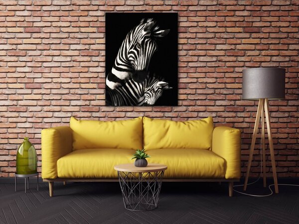 Impresi Tablou Zebras black and white - 70 x 90 cm