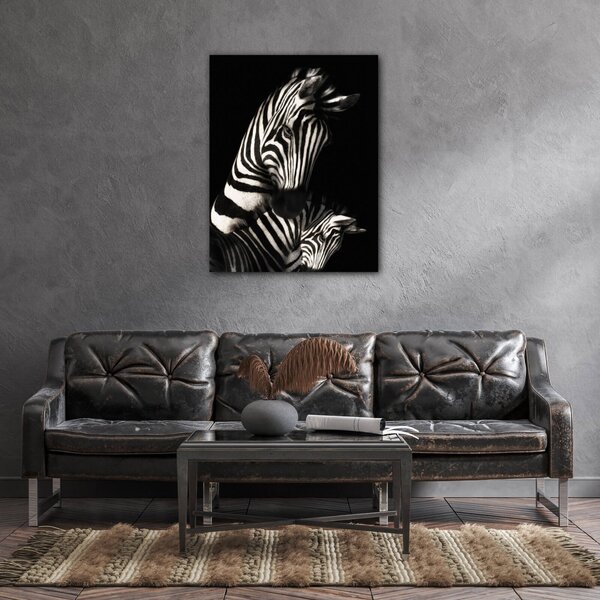 Impresi Tablou Zebras black and white - 70 x 90 cm