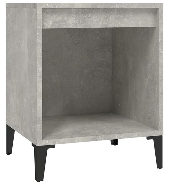 Noptiere, gri beton, 40x35x50 cm