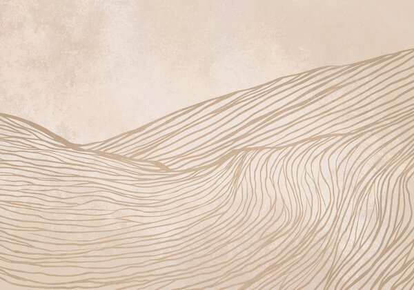 Fototapet Dune de nisip maro și albe, Fototapet abstracte, Fototapet populare, t01023 - Tapeko.ro