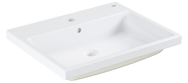 Lavoar baie incastrat alb 60 cm, dreptunghiular, Grohe Cube Ceramic Pure Guard