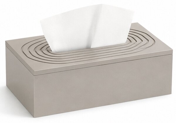 Cutie decorativa Pufo Cream din lemn pentru servetele, 25 x 14 cm, crem