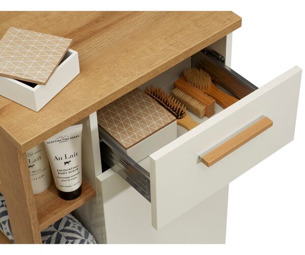 Dulap de baie alb 51x90 cm Set 923 - Pelipal