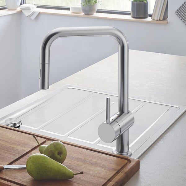 Grohe Minta baterie bucătărie pe picior SuperSteel 32322DC2