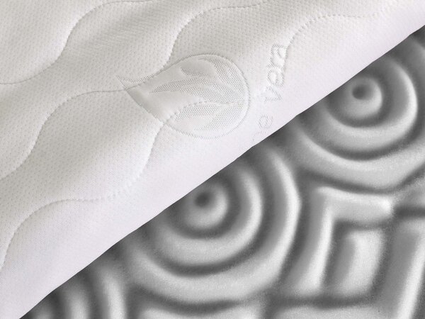 Saltea din spumă Favorit Plus 80x200 - husă Aloe Vera WHITE
