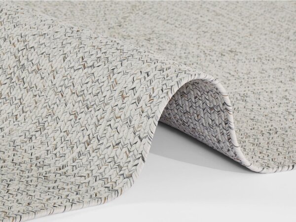 Covor alb/bej de exterior 200x80 cm - NORTHRUGS
