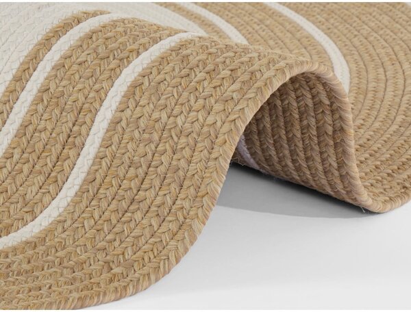 Covor rotund de exterior în culoare naturală ø 150 cm - NORTHRUGS