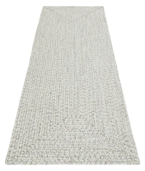 Covor alb/bej de exterior 200x80 cm - NORTHRUGS