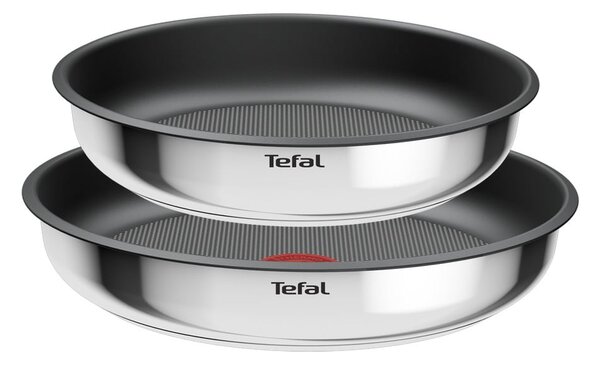 Tigăi cu suprafață antiaderentă/cu mâner reglabil 2 buc. din oțel inoxidabil ø 26 cm INGENIO Cook Eat L8813S75 – Tefal
