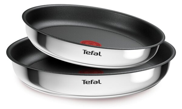 Tigăi cu suprafață antiaderentă/cu mâner reglabil 2 buc. din oțel inoxidabil ø 26 cm INGENIO Cook Eat L8813S75 – Tefal