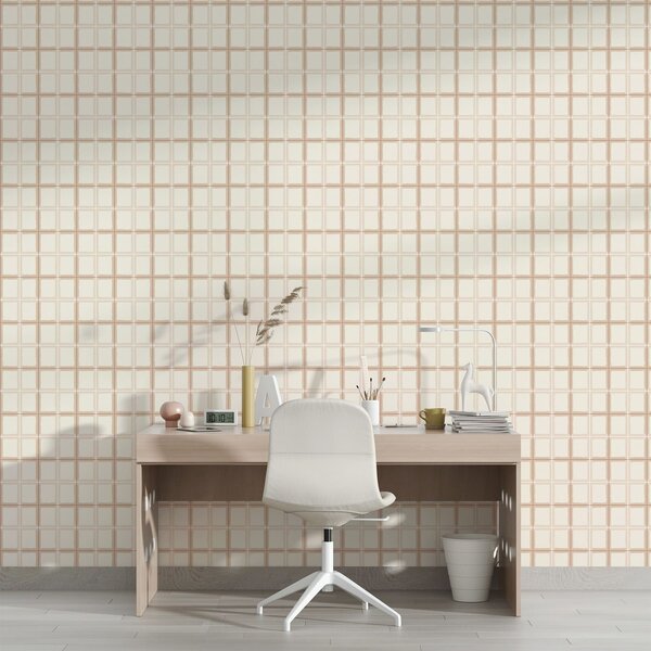 Tapet Model cu dungi subțiri, de culoare roz pal, Tapet abstract, a01267v4 : Uwalls.ro