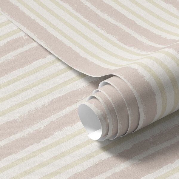 Tapet Dungi verticale texturate, de culoare roz pal și crem, Tapet geometrie, Tapet dungi, a01268v7 : Uwalls.ro