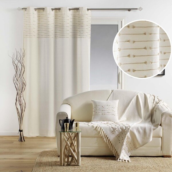 Draperie bej din bumbac 140x240 cm Golden Sunset – douceur d'intérieur