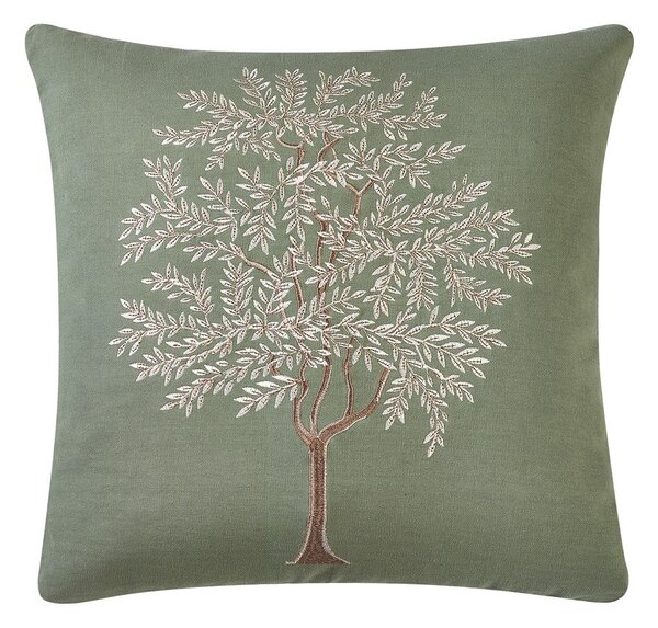 Pernă decorativă din bumbac 45x45 cm Woodland Trees Embroidered – Catherine Lansfield
