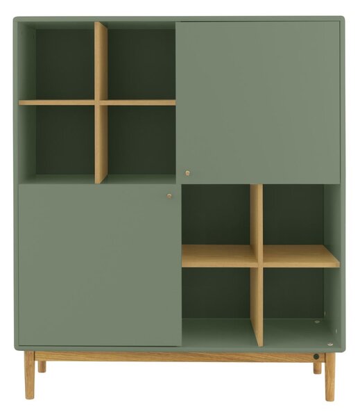 Bibliotecă verde 118x138 cm Color Living - Tom Tailor for Tenzo