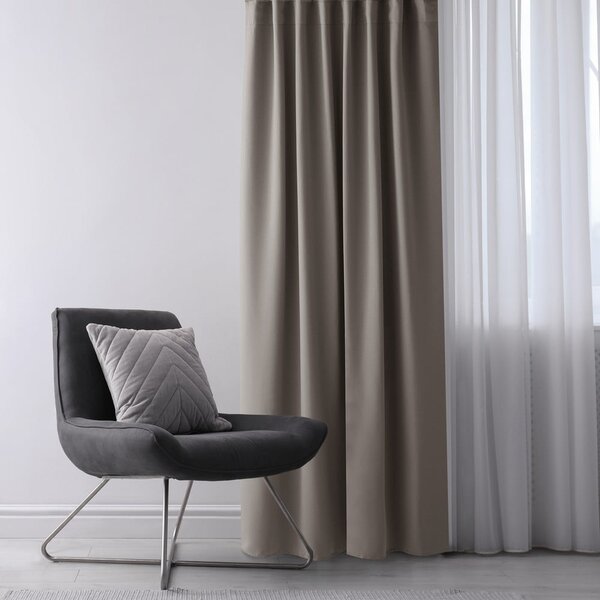 Draperie grej dimout (semi-opacă) 140x175 cm Kierra – Restilo