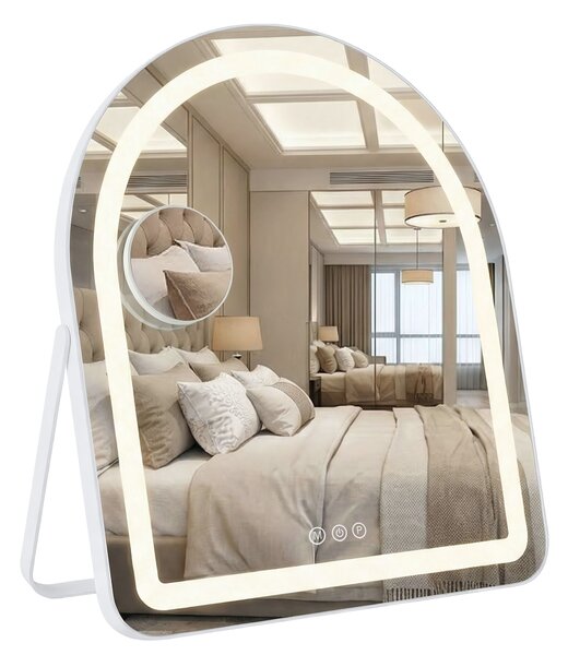Oglindă LED GLAM White 40x45cm