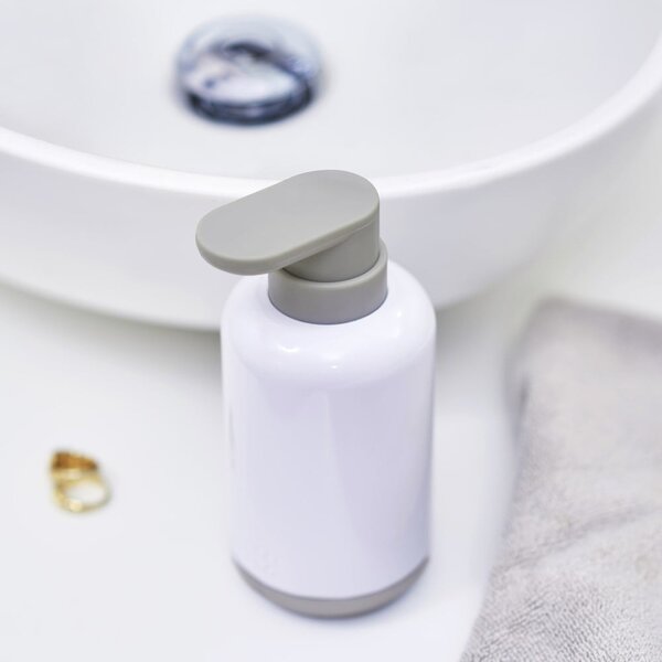 Dozator de săpun lichid alb din plastic 300 ml Duo – Joseph Joseph