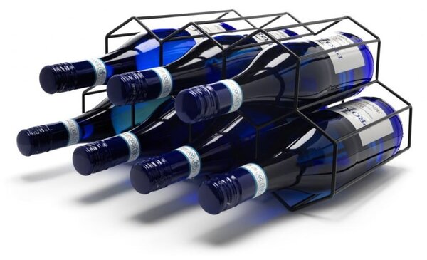 Raft negru de vin din metal - Leopold Vienna