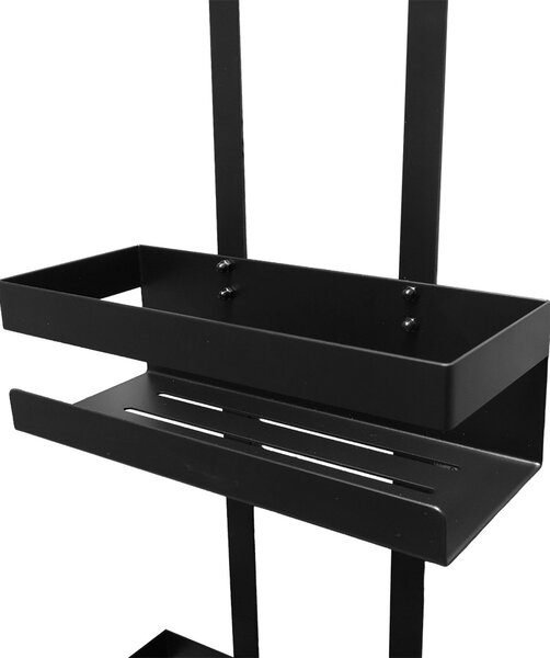 Mereo Mereo, raft suspendat pentru cabină de duș, negru mat, MER-CK10622B