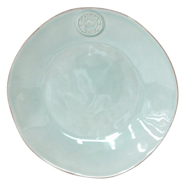 Farfurie din gresie ceramică pentru desert Costa Nova Blue, ⌀ 21 cm, turcoaz