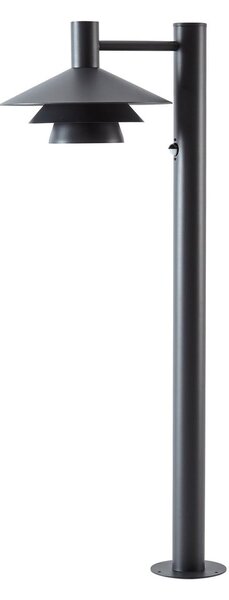 Lămpi de exterior Lucande, Montaro, Negru, Aluminiu, Modern
