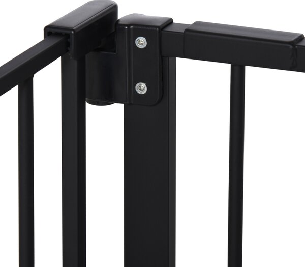 Gard extensibil PawHut din fier pentru animale, negru | Aosom Romania