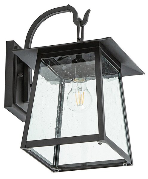 Lămpi de exterior Lucande, Xavon, reglabil, Negru, Balcon, Aluminiu, Casă de țară / Rustic