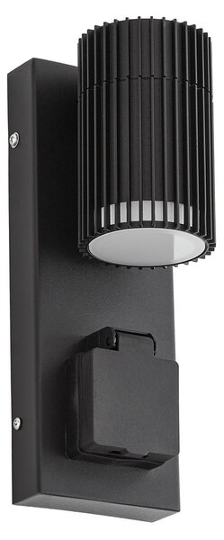 Lămpi de exterior Lindby, Enerio, reglabil, Negru, Aluminiu, Modern