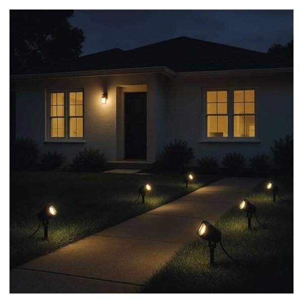 SET 4x lampă LED RGBIC dimabilă de exterior LED/7W/230V 3000-6500K IP65 Wi-Fi Tuya