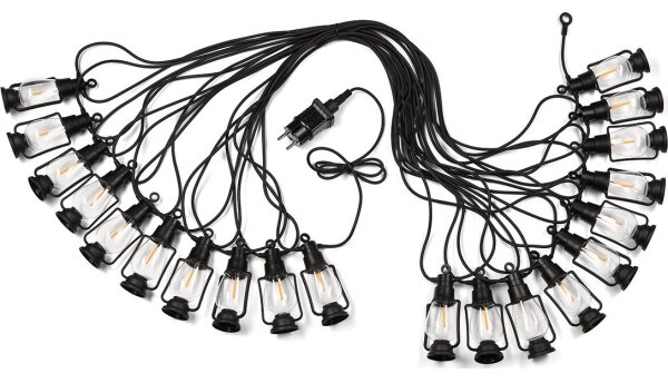 Ghirlandă luminoasă de exterior GIRLANDA, 20 LED, 20 m, IP44, alb cald