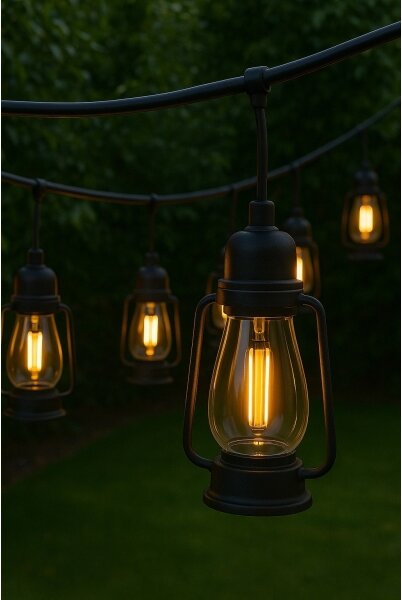 Ghirlandă luminoasă de exterior GIRLANDA, 20 LED, 20 m, IP44, alb cald