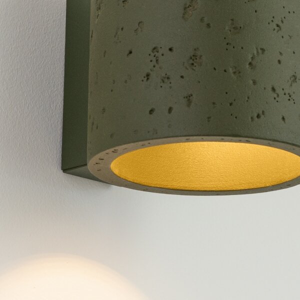 Sollux SL.1839 - Aplică spot de perete ORBIS 1xG9/8W/230V beton/verde