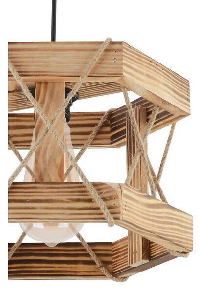 Lustra HEXAGONAL, stejar, lemn, 29x64 cm