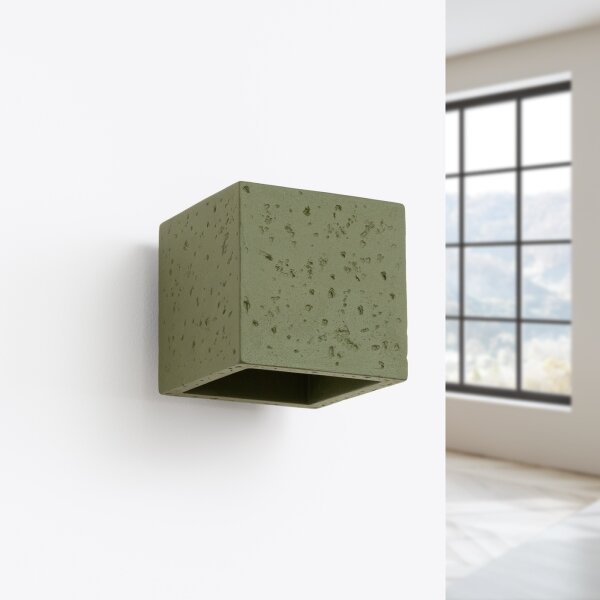 Sollux SL.1843 - Aplica spot de perete QUAD 1xG9/8W/230V beton/verde